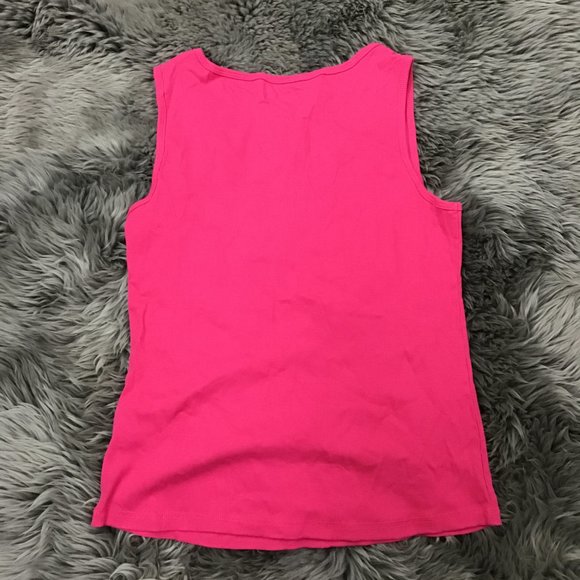 Laura Scott | Women's Ribbed Tank Top | Pink | XLarge - Picture 2 of 2